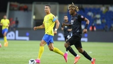 تعادل النصر والشباب ساديو مانى مباراة النصر والرجاء